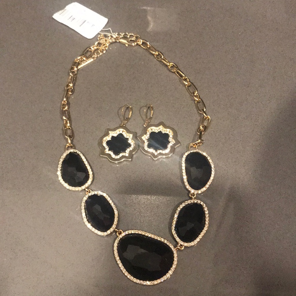 Tahari necklace and earrings NWT
